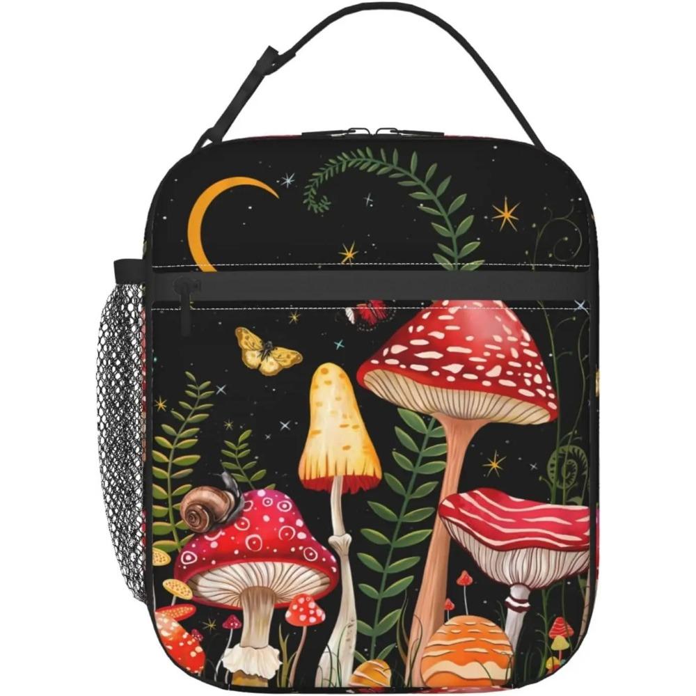 Lunchtasche Schwarz Weiße Katze Isolierte Lunchbox Damen mit Schultergurt, Thermische Wiederverwendbare Arbeits-Lunch-Kühltasche