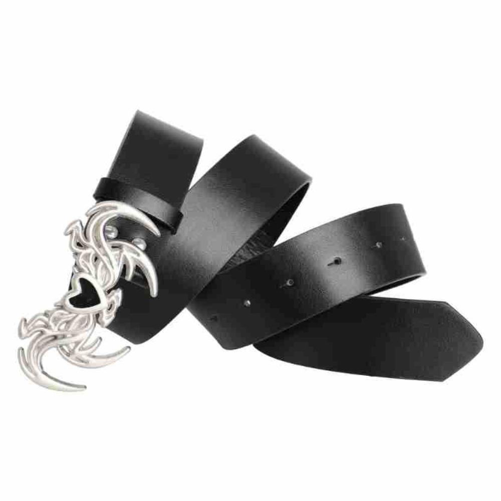 Irregular Buckle PU Leather Belt Retro Gothic Jeans Waistband Designer Belts For Women Men