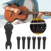 6PCS Ebony Guitar Bridge Pins Abalone Dot Inlay Bridge Pin Pegs Acoustic Guitar
