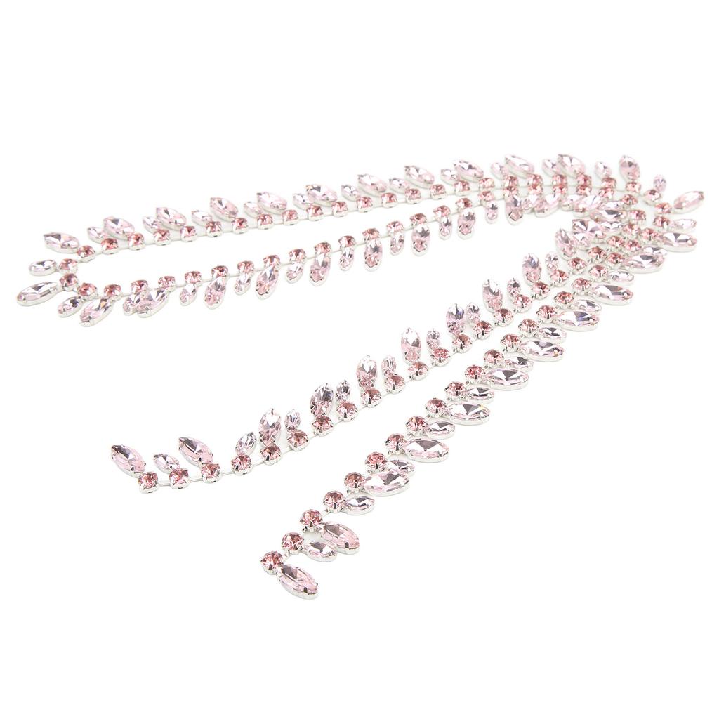 Rhinestone Chain 2.3cm Wide 1 Yards Silver Bottom Fine Workmanship Super Glittering DIY Craft