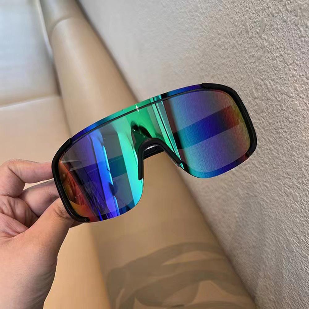 Y2K Punk Cycling Sunglasses Women Men Sports Windproof Glasses Retro-Reflective Sheeting Lens Road Riding Sport Glasses UV400
