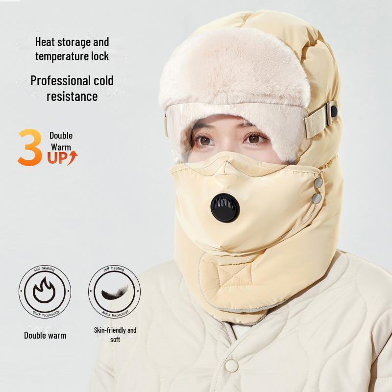 

Унисекс зимний ветрозащитный капюшон с защитой ушей и утеплителем Regular (53-58cm)