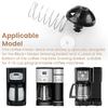 Coffee Replacement Brew Basket Spring Loaded Stopper Kits For Decker Hamilton Coffee Maker Parts and Mr. Coffee Black, Compatible with Majority 4-12