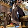 M-8XL Mărime mare, primăvară și vară, pantaloni de sport americani la modă, pantaloni largi, sport, drepți, pentru bărbați