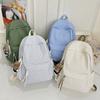 Schoolbag Backpack Women's Travel Lightweight 1011 New Plaid Korean Large Capacity School Bag Junior High School Girls High School Backpack