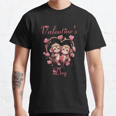Grote Maten S-3XL Love In The Jungle Bedrukt T-shirt Heren Tops Mode Kleding T-shirts