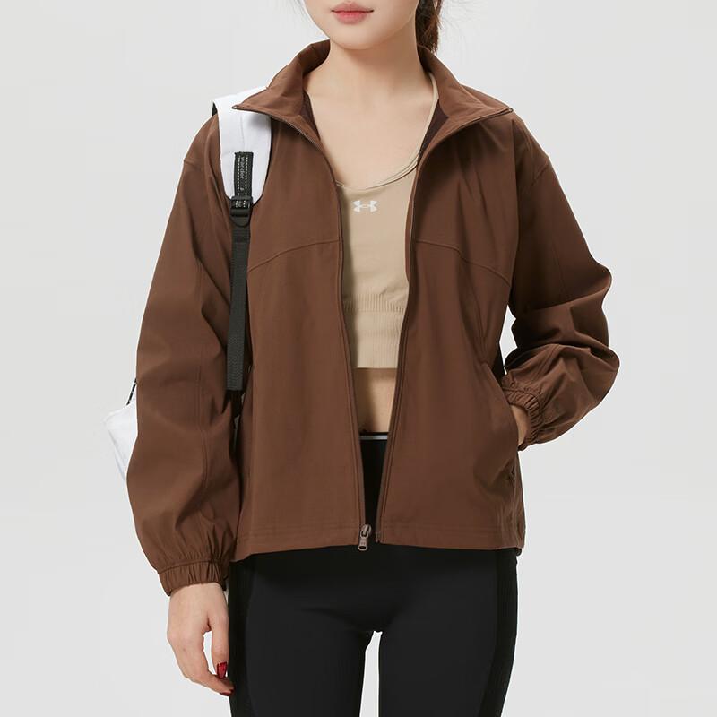 Under Armour Outdoor Windproof Stand Collar Zip Long Sleeve Jacket Women jackets 6010350-230