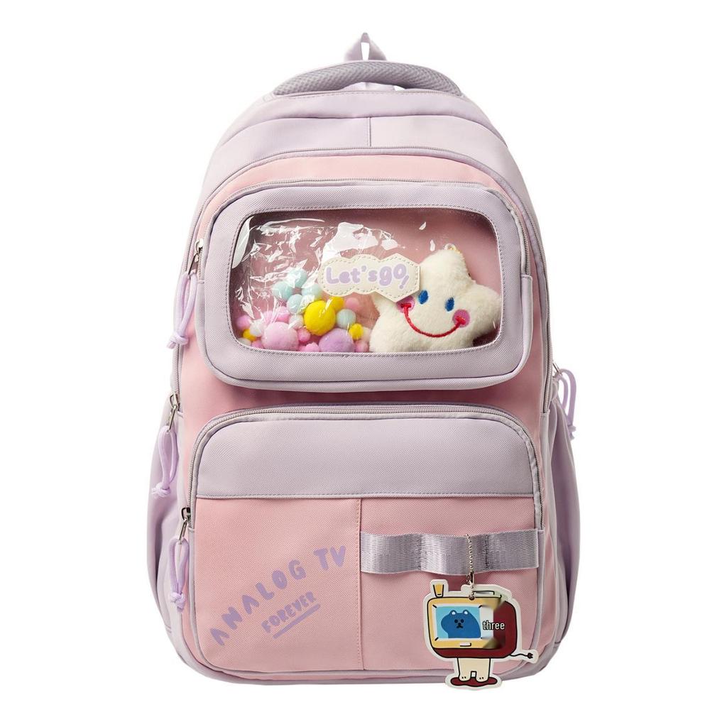 Mori Style Large-Capacity Backpack for Junior and High School Girls
