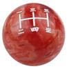 Arenbel Shift Lever Car Shifter Head Shift Knob Auto Parts 5 Speed Ball Shape 5cm Resin Red