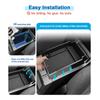 Center Console Organizer, Armrest Trays Storage Box Interior Accessories Black For Subaru Crosstrek 2024-A87Q