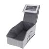 Hat Organizer for Baseball Caps Fabric Stackable Foldable Hat Storage Box Hold Up to 15 Caps with Zipper Clear Window