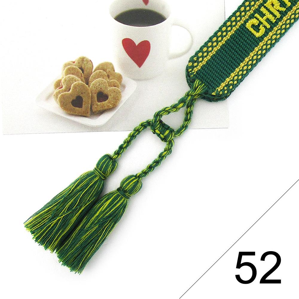 Custom Bohemian Embroidered Bracelet with Tassel and Woven Rope - Handmade Jewelry for Couples and Women