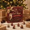 Christmas Stocking Stuffers Village Advent Calendar, 24-Day Countdown Set with Collectible House to Calendar Ornament, 2D Acrylic Tabletop Decor,