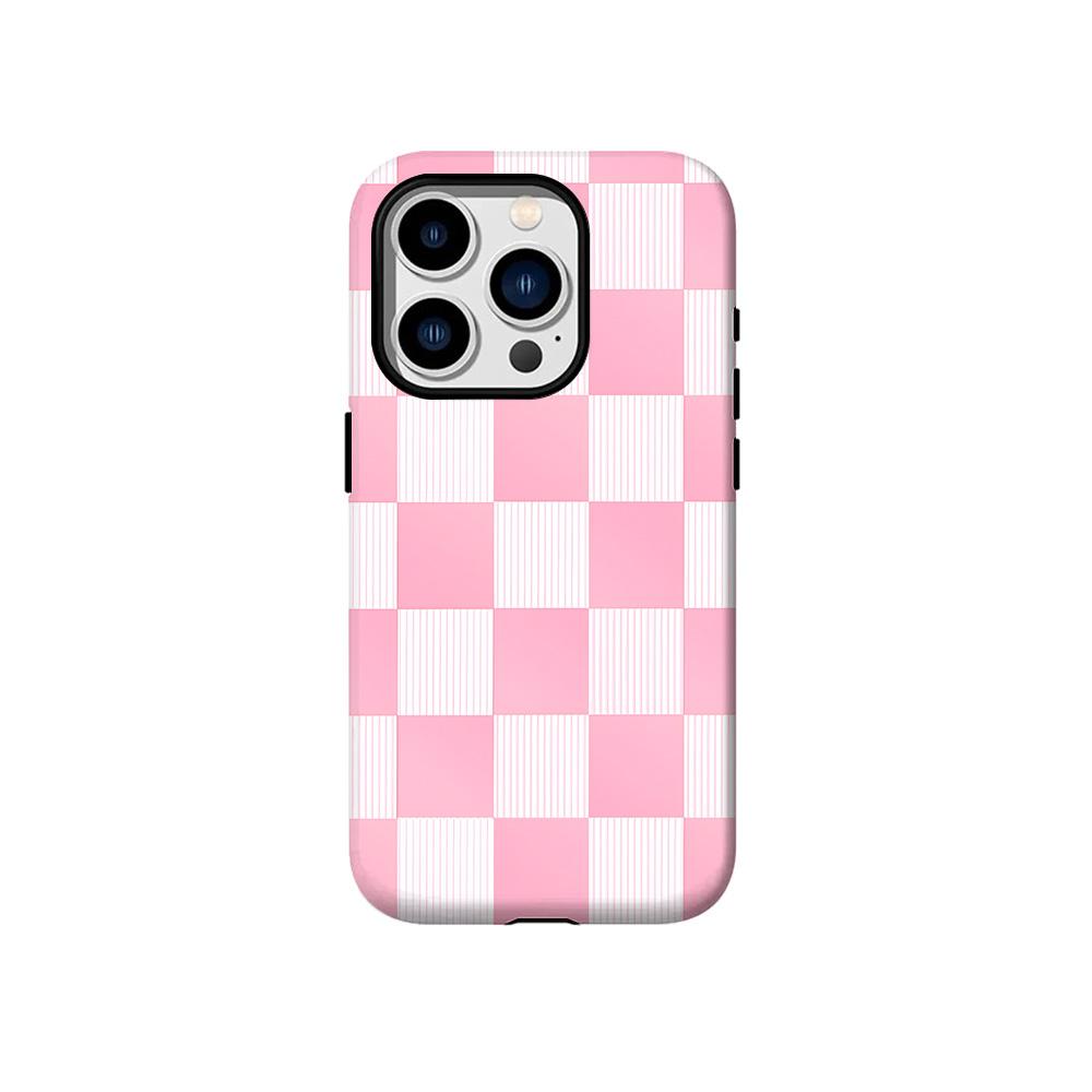 

Luxury Clmj Colorful Checkered Phone Case for iPhone 17 16 15 14 13 12 11 Air Pro Max Plus Luxury Double-layer Back Cover iPhone 14 ProMax