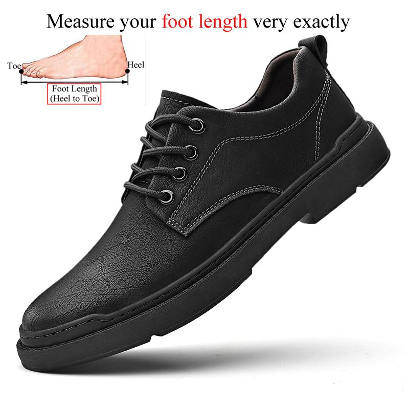 

Spring Autumn Casual Men Retro Leather Shoes Fashion British Style Anti-skid Chaussure Homme Cuir Luxury Brand Designer 38