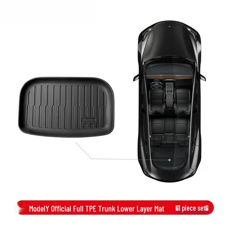 Upgraded TPE Trunk Mat Set for Tesla Model Y3 - Front & Rear Trunk, YL Interior Accessories