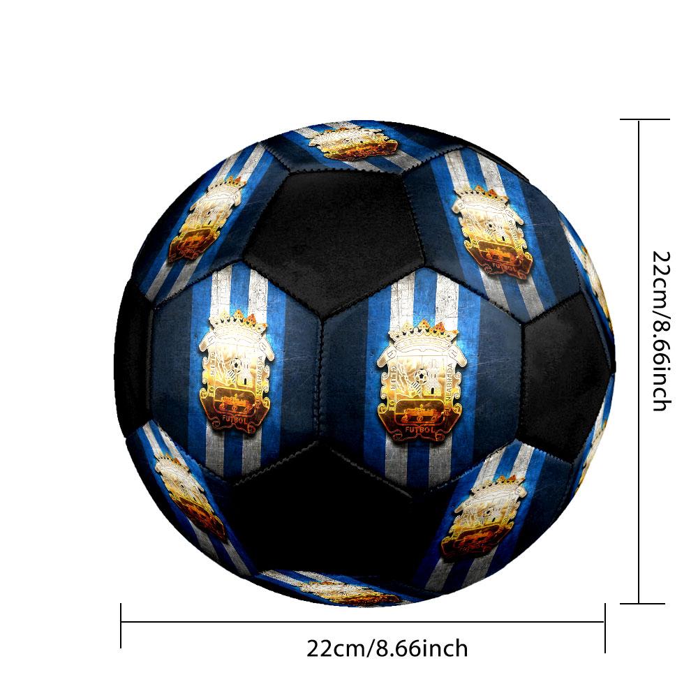 1PC Fuenlabrada taille 5 ballon de football Praha Ballon de Football en Salle Coloré Tous Âges Cousu à la Machine PVC Prêt pour la Compétition Durable Haut Rebond
