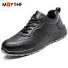Male Steel Toe Cap Safety Shoes Waterproof Work Shoes Indestructible Work Sneakers Men Shoes Anti-puncture Security Footwear