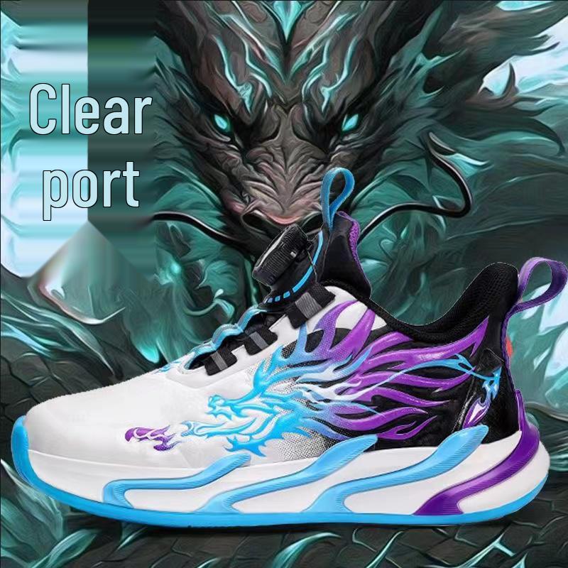 2024 Buty do koszykówki Chłopcy Rok Smoka - Oddychająca siateczka dla dzieci