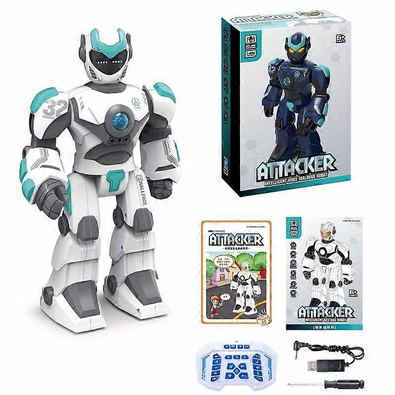 Intelligent voice dialogue robot remote control programming gesture sensing childrens storytelling electric model toy