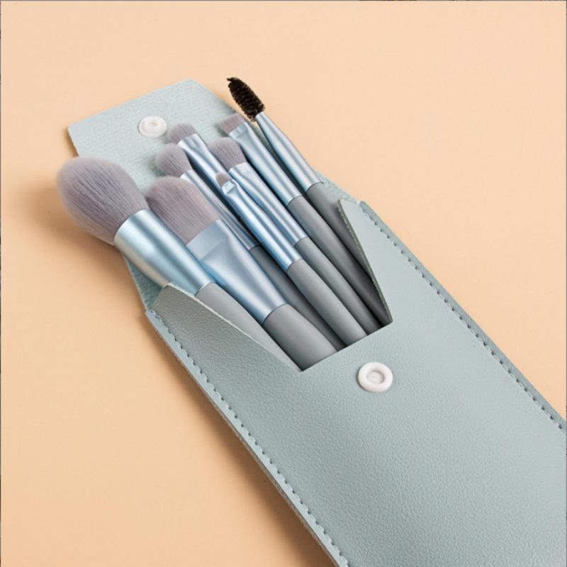 Yumoyuan 8-Piece Mini Makeup Brush Set: Portable, Soft Foundation & Eye Shadow Brushes