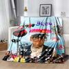 Album Rapper Juice Wrld 999 Decke Poster Kunst Gedruckte Flanelldecke Weiche Tagesdecke Sofa Wärmende Abdeckung Geschenk für Musikfans