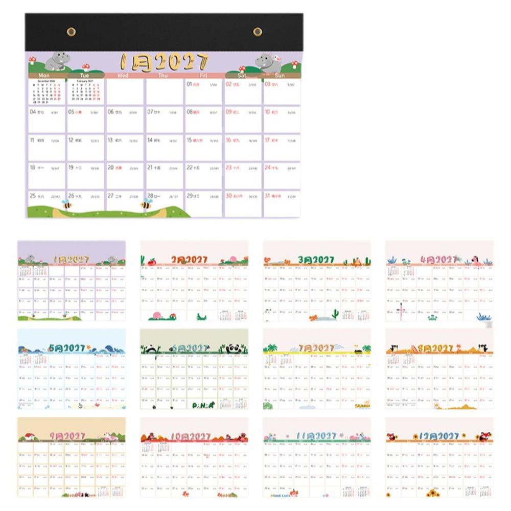 2027 Wall Calendar 12 Months Calendar Planner Time Tool Agenda Planner Stationery