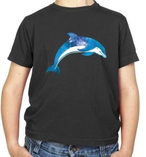 

Space Dolphin Kids T-Shirt - Animal - Bottlenose - Striped - Gift 140