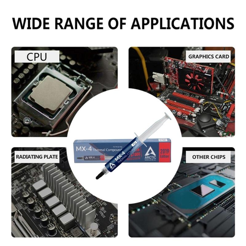 MX4 Thermal Paste Efficient Heat Conductivity Paste 45g For Universal Use In PC And Laptops MX-4