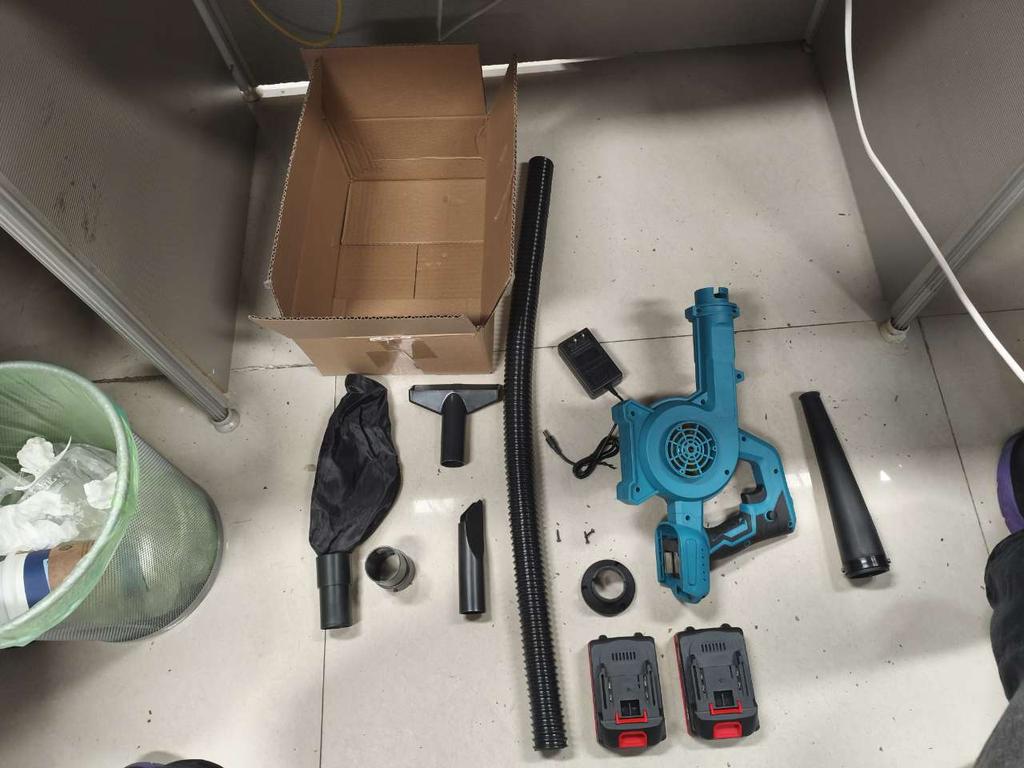 Cordless Leaf Blower Leaf Vacuum Rechargeable Air Blower 6speed Adjustable with Lock Switch for