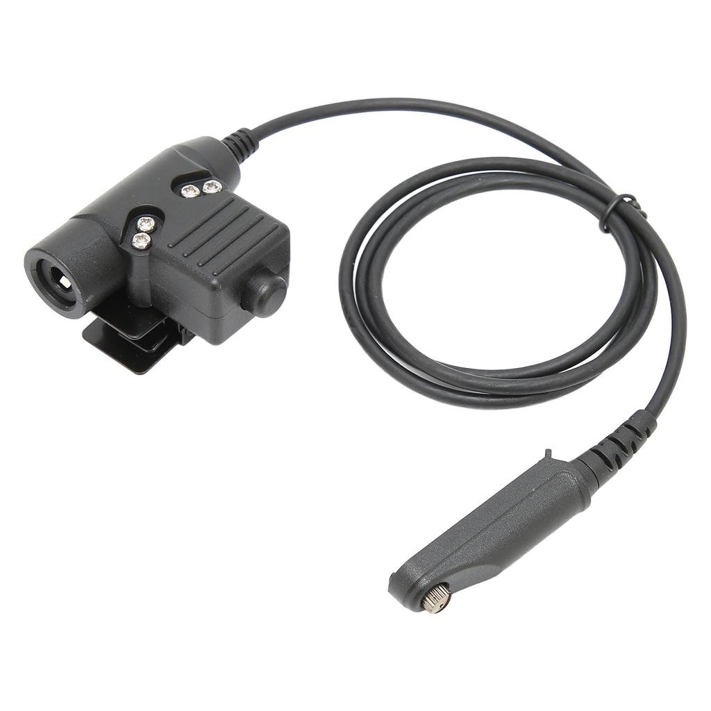 Fone de Ouvido Unilateral com Capacete Ajustável Militar com PTT U94 para Baofeng UV9R UV9R PLUS