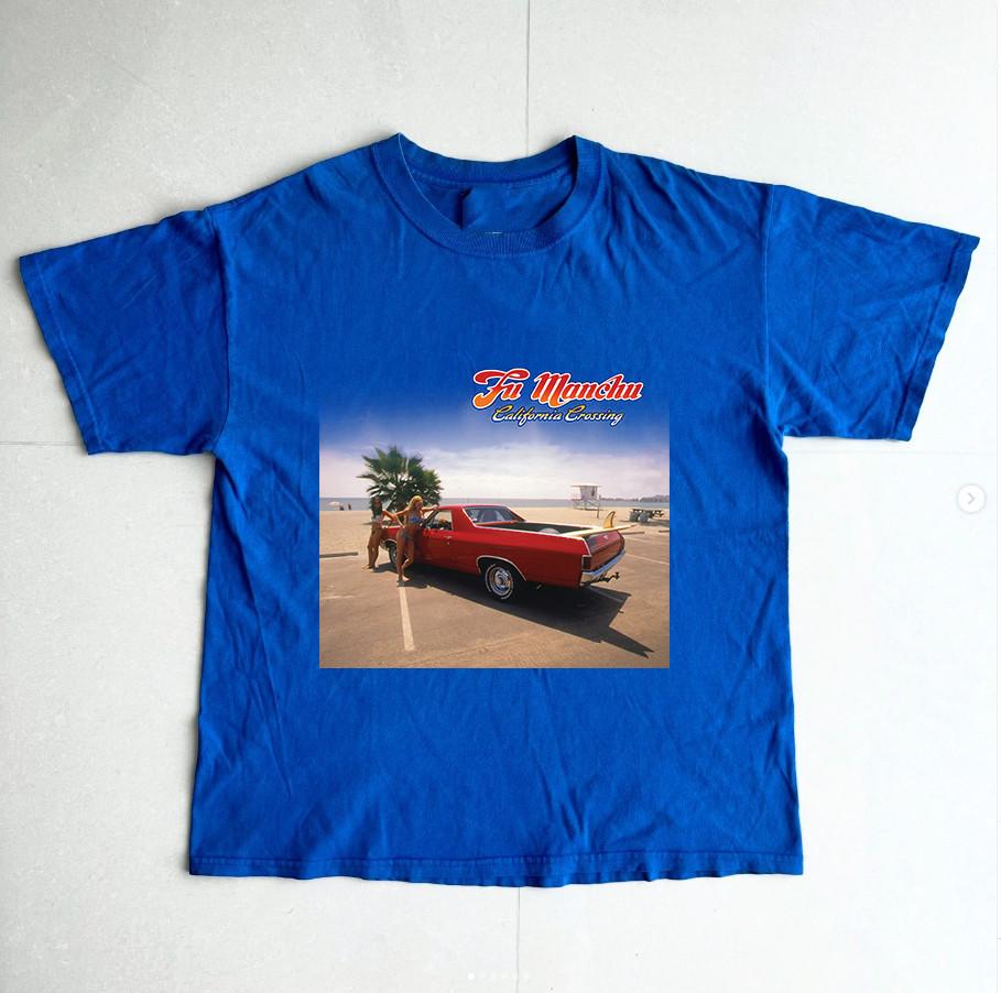 California Crossing Album by Fu Manchu Band Royal Blue T Shirt All Size S-5XL S разноцветный