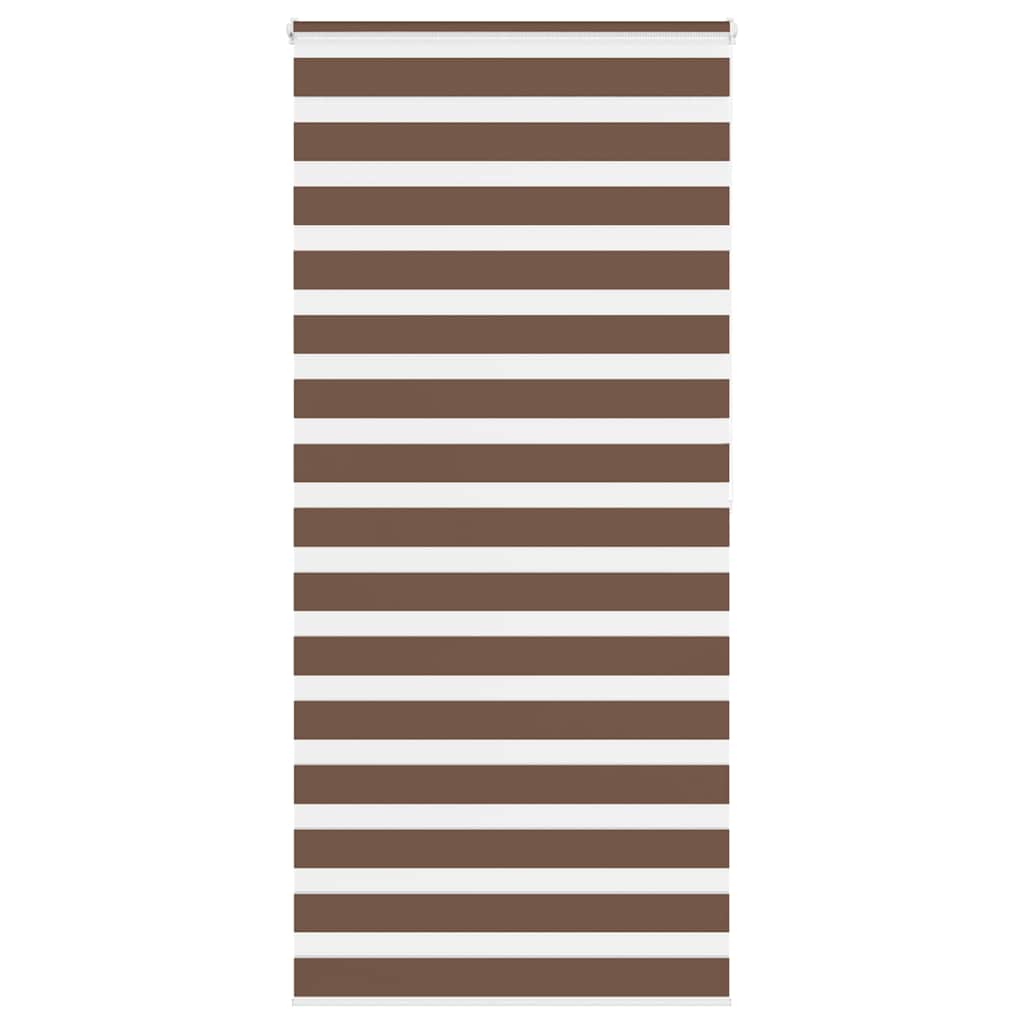 Double Roller Blind Brown 95x200 cm Fabric Width 90.9 cm Polyester