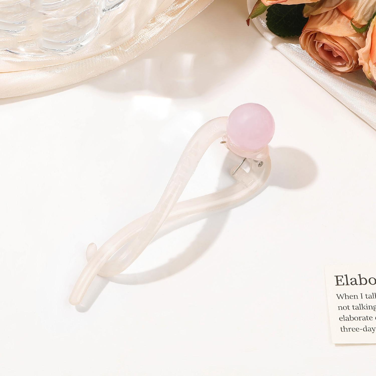 

Frosted Bow Ponytail Banana Hair Clip Hairpin Headband for Women Simple Solid Acrylic Twist Clamp Barrettes Hairgrips Headwear