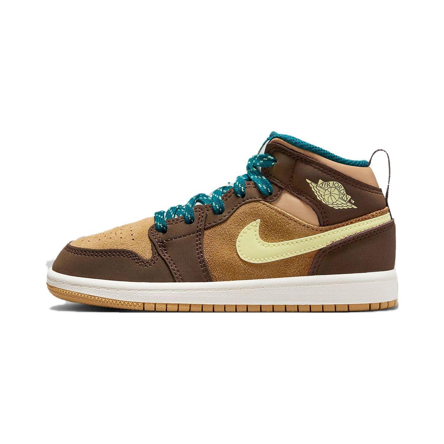 Air Jordan 1 Mid SE PS Cacao Wow DZ6338-200 29.5
