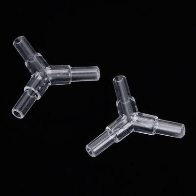 20PCS Transparent Acrylic 3 Way Fish Tank Line Tubing Joint Aquarium Y Shape Air Pump Soft Pipe Tee Connector