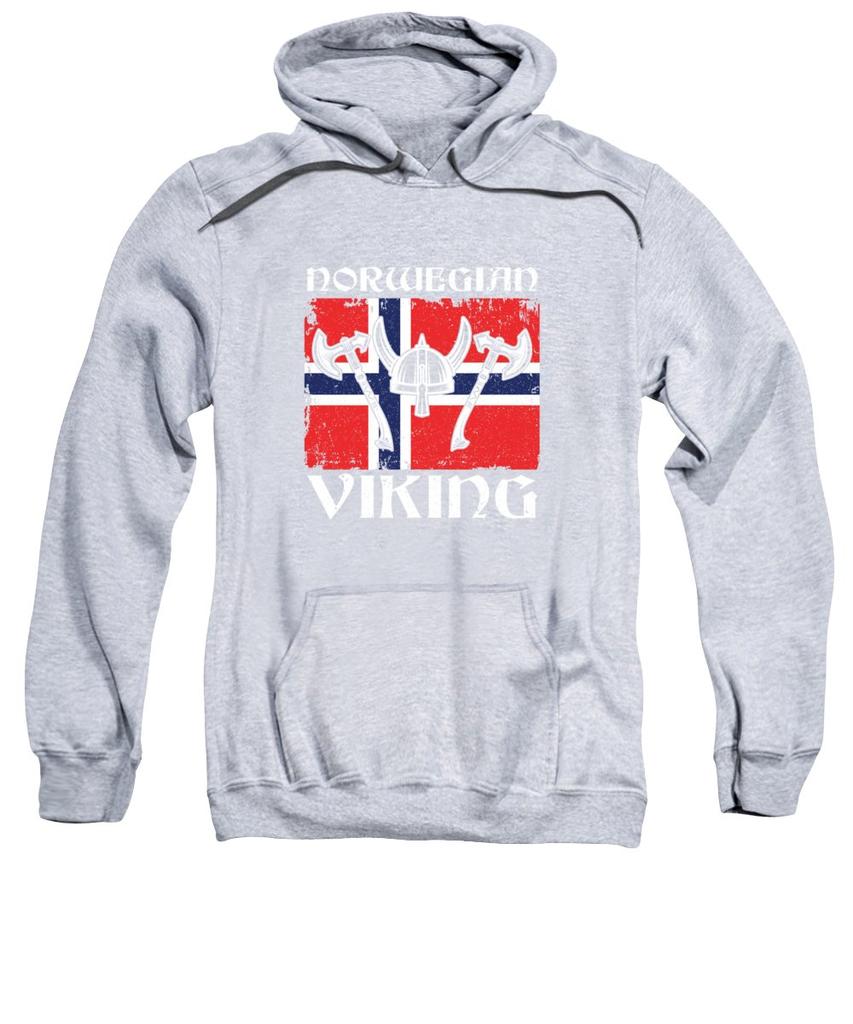 Hoodie Herren North Wikinger Norwegen Skull Totenkopf Print