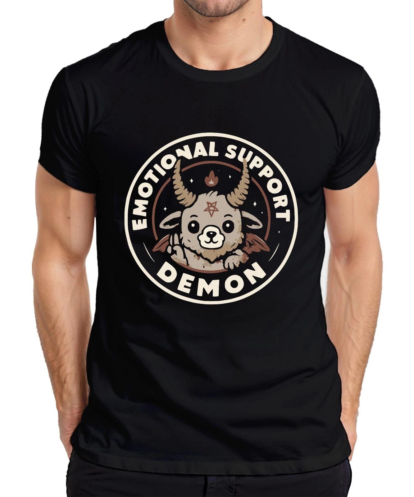 Emotionaler Support Dämon Süß Niedlich Kawaii Pentagramm Gothic Herren T-Shirt S