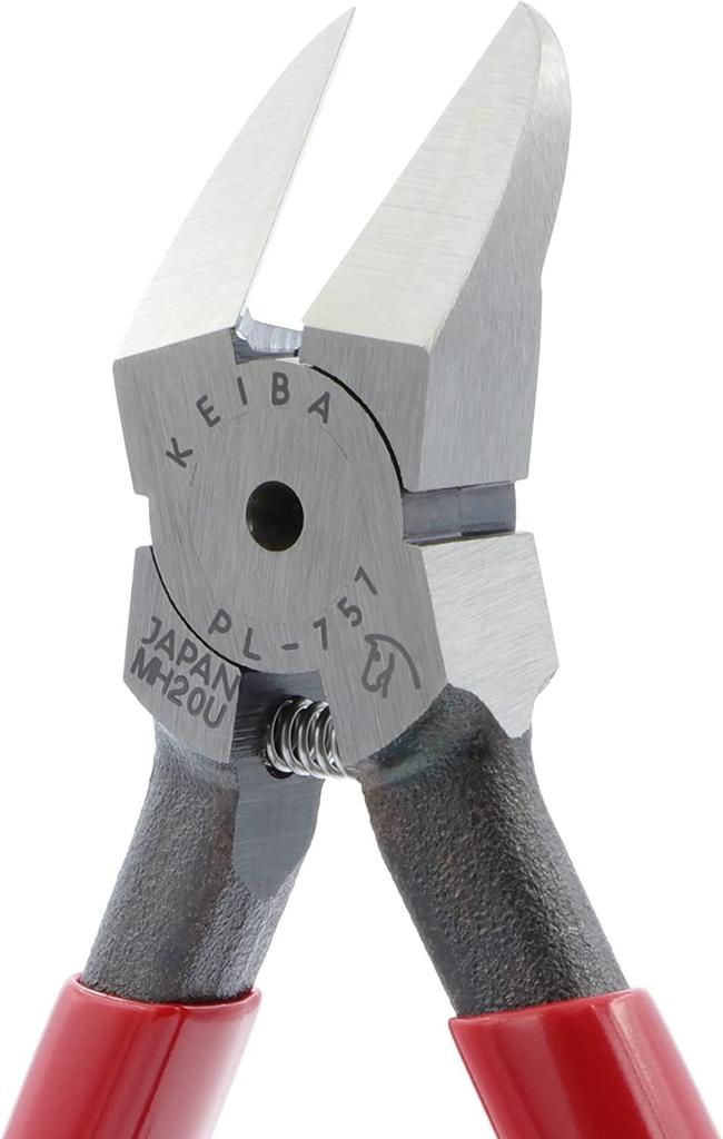 Keiba Plastic Nippers, Flat Tip, 45 Degree, 175mm, PL-757