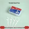 Ultra-Fine Disposable Dental Floss Sticks - Portable Toothpick Floss for Family, Cleans Interdental Spaces