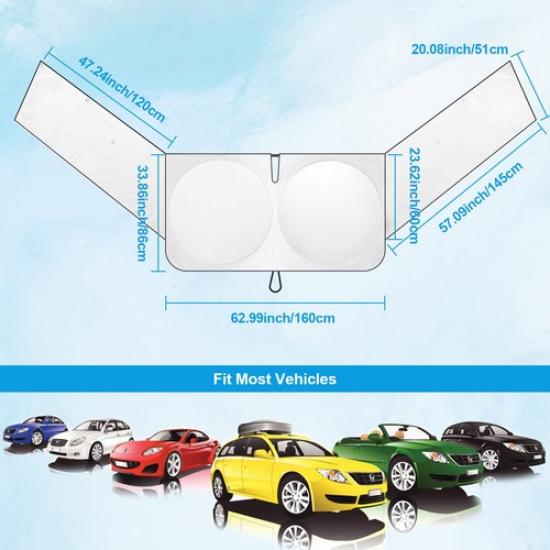 Auto Sun Shade Car Windshield Sunshade Front Side Window Cover UV Block Protect