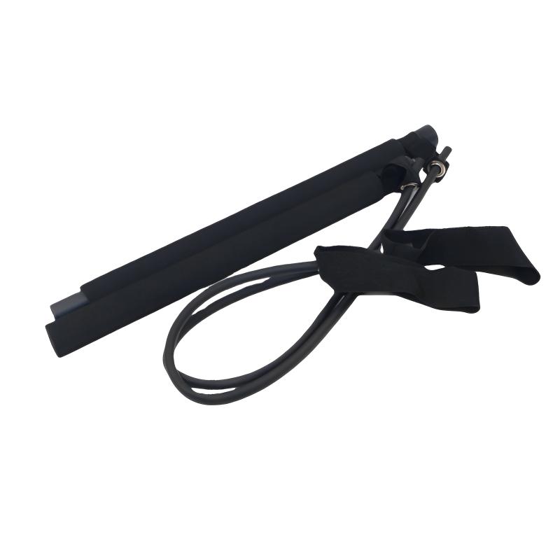 Portable Yoga Pilates Bar Stick With Resistance Band For Muscle Toning Fitness Stretching Body Workout Exercise