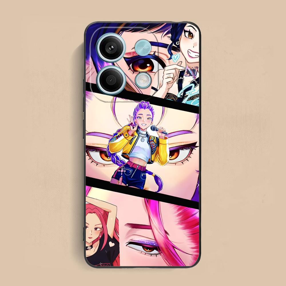 KPOP Hunter Girls Phone Case for Xiaomi Redmi Note 14 13 12 11 S Pro Plus 4G 5G Colour Printing Protective Luxury Pretty Cover