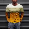 Taktisches Camouflage-Muster T-Shirt Für Männer Lustige 3D-bedruckte T-Shirts Herbst Lässig Locker Rundhals Oberteile T-Shirts Langarm