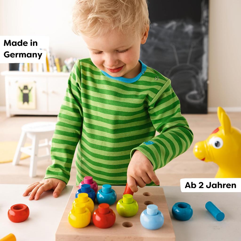 HUBA Rainbow Ring Peg Play Set 2202