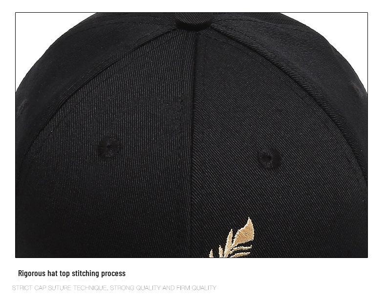 Spring Wheat Ear Embroidery Baseball Cap - Unisex Sunshade and Sun Protection Duckbill Hat