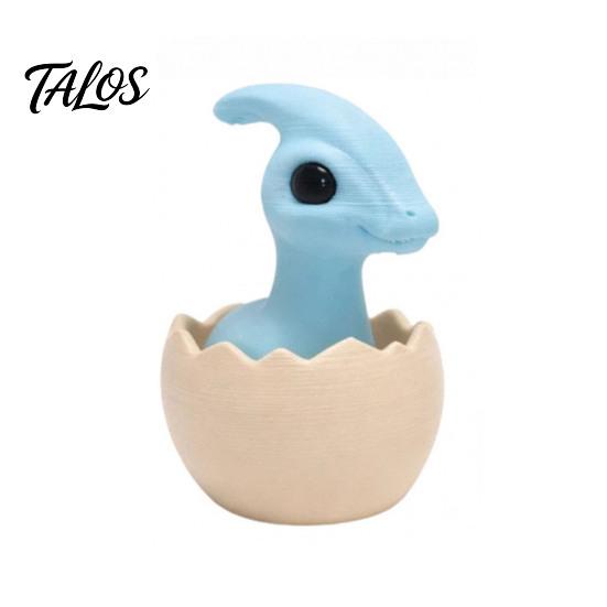 Talos Dinosaur Egg Clicker Fidget Toy, 3D Printed Dino Eggshell Finger Clicker, Pocket Size Push Button Toy for Anxiety Stress Relief