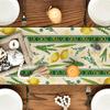 Happy Sukkot Linen Table Runner Dresser Scarves Decor Etrog Lulav Sukkah Kitchen Dining Table Runner Home Party Decorations