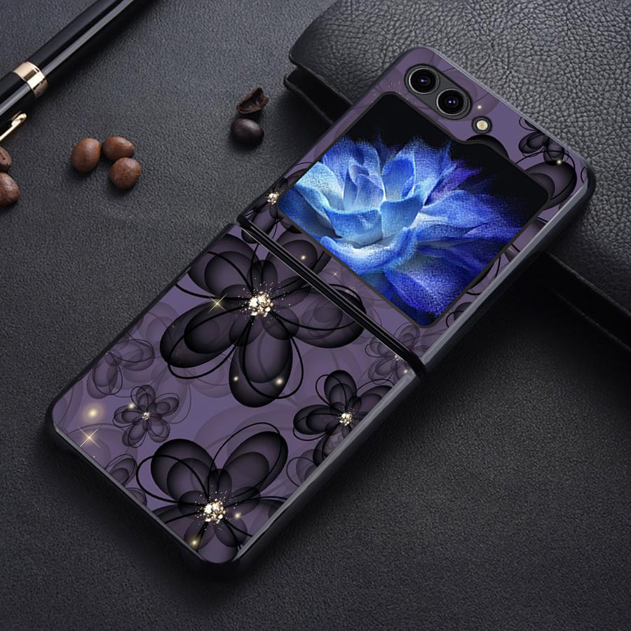 

Задняя крышка чехол Funda для Samsung Galaxy Flip7 FE Flip4 Flip5 Flip3 Z Flip 7 6 5 4 3 Flip6 Арт с рисунком в стиле тушь и вода Galaxy Z Flip7