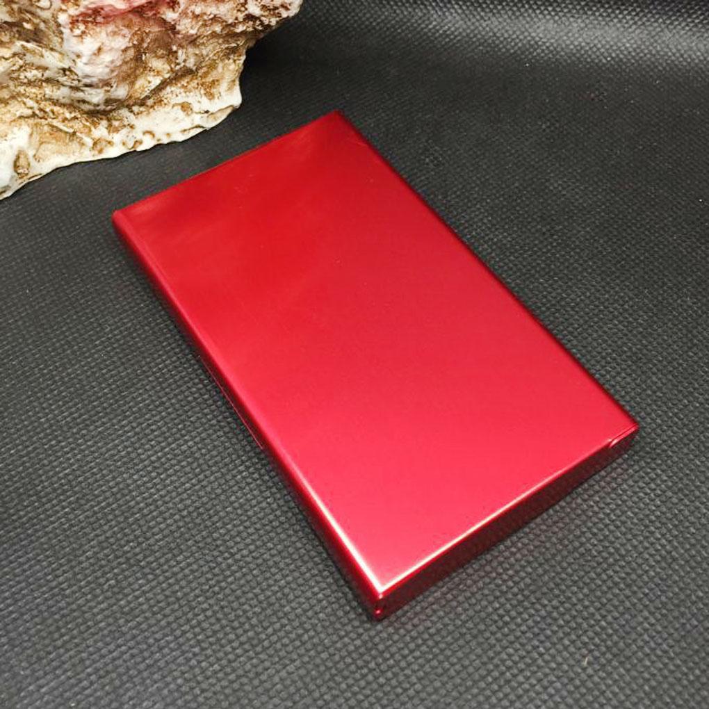 Cigarette Case Holder Aluminum Alloy Flip Extra Slim Cigarette Container Box